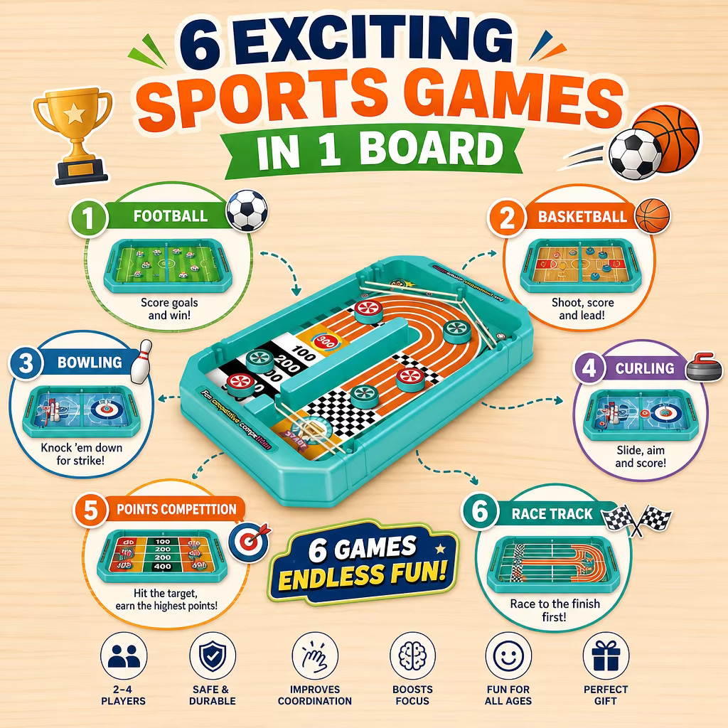 Set da tavolo 6 in 1 con gioch - Board Game Live recensione e prezzo